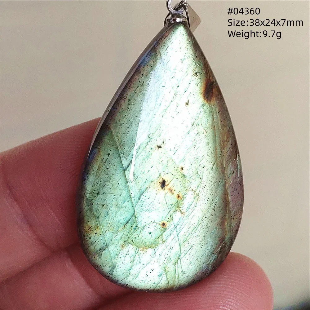 Natural Blue Labradorite Bead Pendant Necklace Women Men Labradorite Fashion Beads Jewelry AAAAA - Image 25