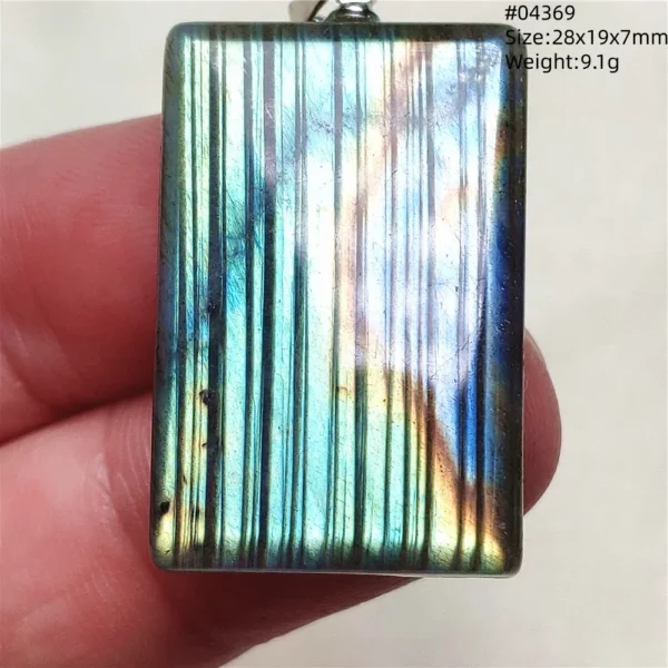 Natural Blue Labradorite Bead Pendant Necklace Women Men Labradorite Fashion Beads Jewelry AAAAA