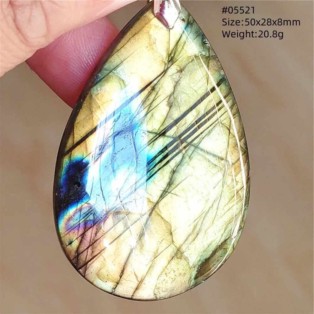Natural Blue Labradorite Bead Pendant Necklace Women Men Labradorite Fashion Beads Jewelry AAAAA - Image 38