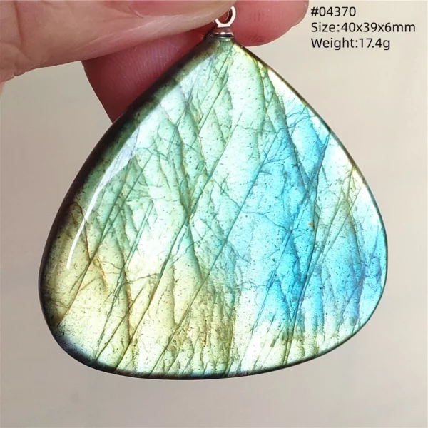 Natural Blue Labradorite Bead Pendant Necklace Women Men Labradorite Fashion Beads Jewelry AAAAA