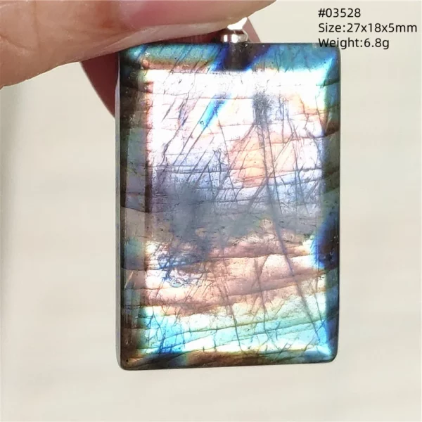 Natural Blue Labradorite Bead Necklace, AAAAA