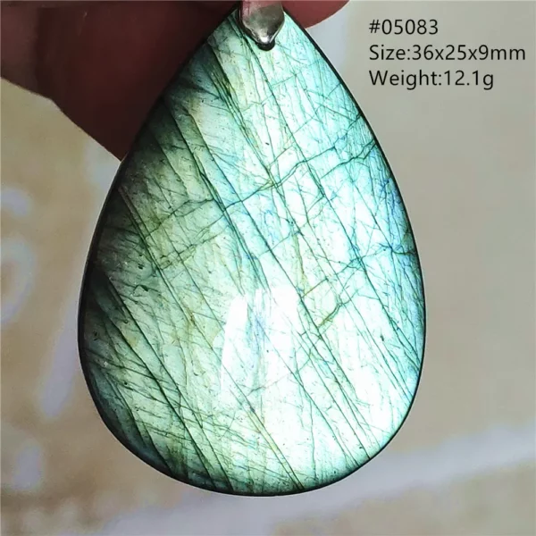 Natural Blue Labradorite Bead Necklace, AAAAA