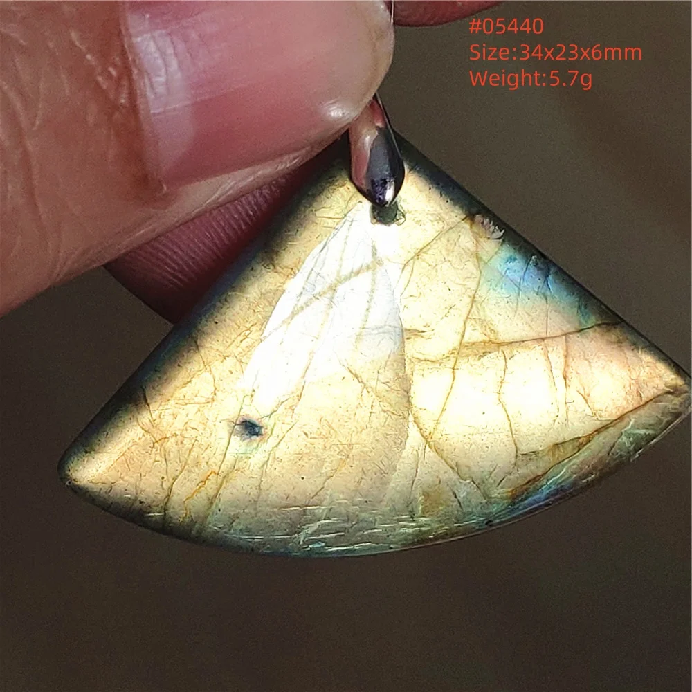 Natural Blue Labradorite Bead Pendant Necklace Women Men Labradorite Fashion Beads Jewelry AAAAA - Image 11