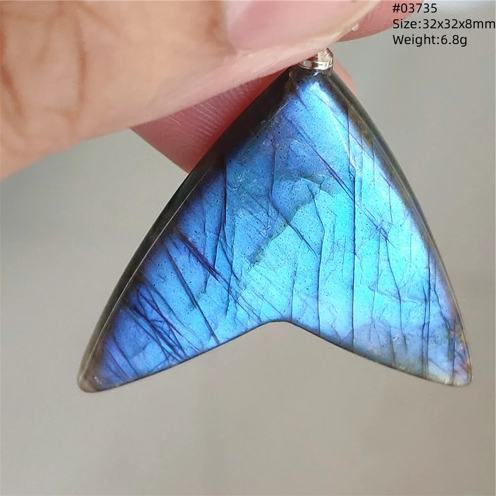 Natural Blue Labradorite Bead Pendant Necklace Women Men Labradorite Fashion Beads Jewelry AAAAA - Image 59