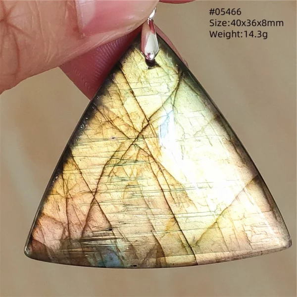 Natural Blue Labradorite Bead Pendant Necklace Women Men Labradorite Fashion Beads Jewelry AAAAA