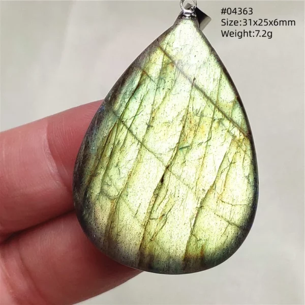 Natural Blue Labradorite Bead Pendant Necklace Women Men Labradorite Fashion Beads Jewelry AAAAA