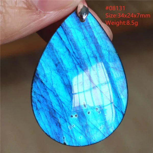 Natural Blue Labradorite Water Drop Pendant, AAAAAA