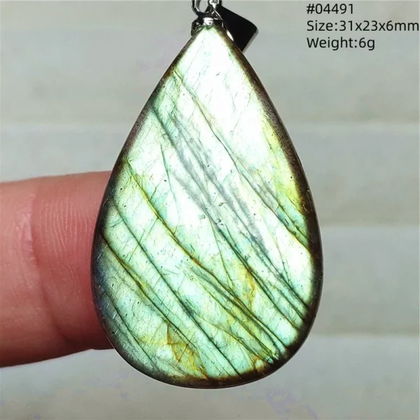 Natural Blue Labradorite Water Drop Pendant, AAAAAA