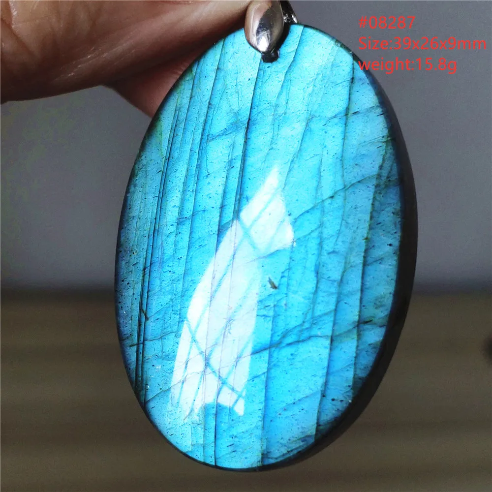 Natural Blue Labradorite Water Drop Pendant, AAAAAA - Image 33