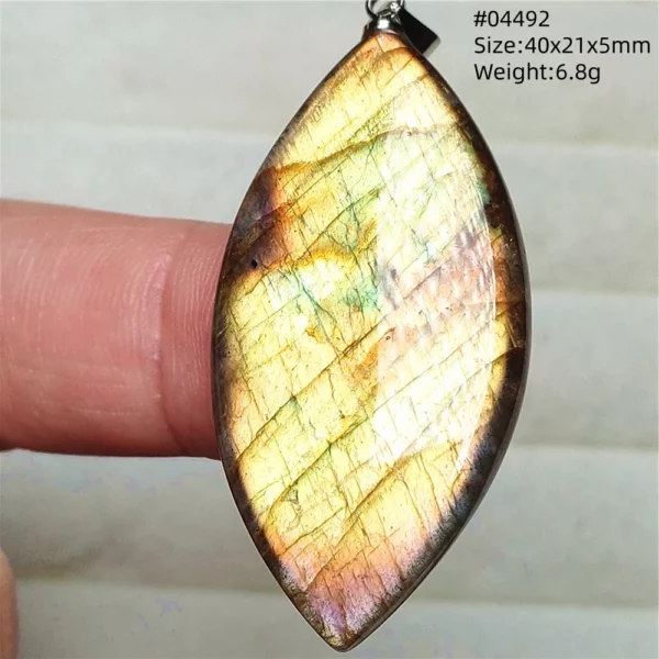 Natural Blue Labradorite Water Drop Pendant, AAAAAA