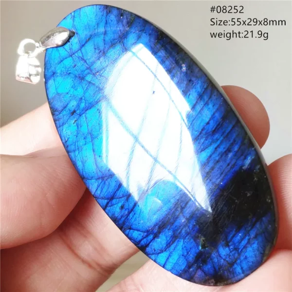 Natural Blue Labradorite Water Drop Pendant, AAAAAA