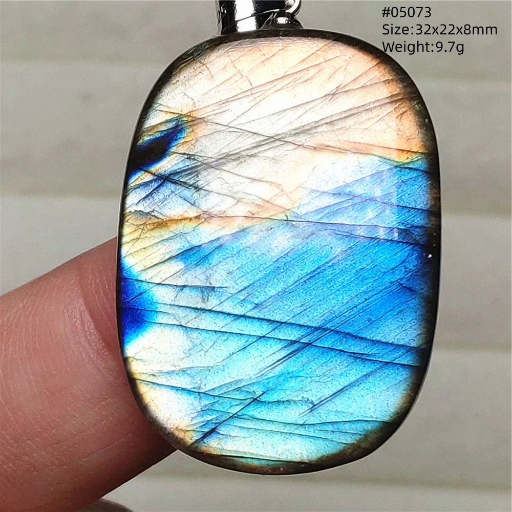 Natural Blue Labradorite Water Drop Pendant, AAAAAA - Image 24