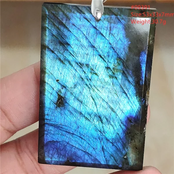 Natural Blue Labradorite Water Drop Pendant, AAAAAA