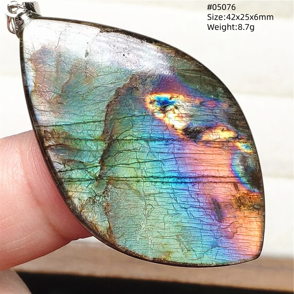 Natural Blue Labradorite Water Drop Pendant, AAAAAA - Image 18