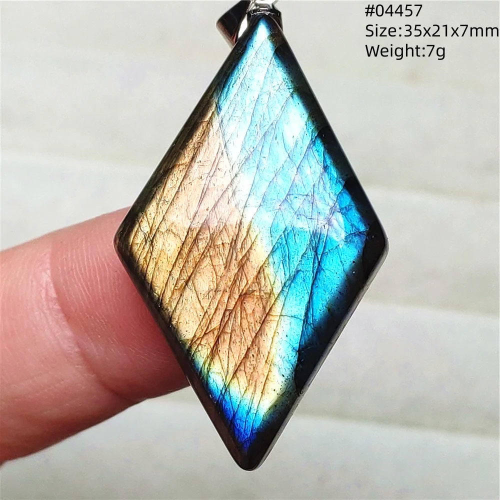 Natural Blue Labradorite Water Drop Pendant, AAAAAA - Image 42