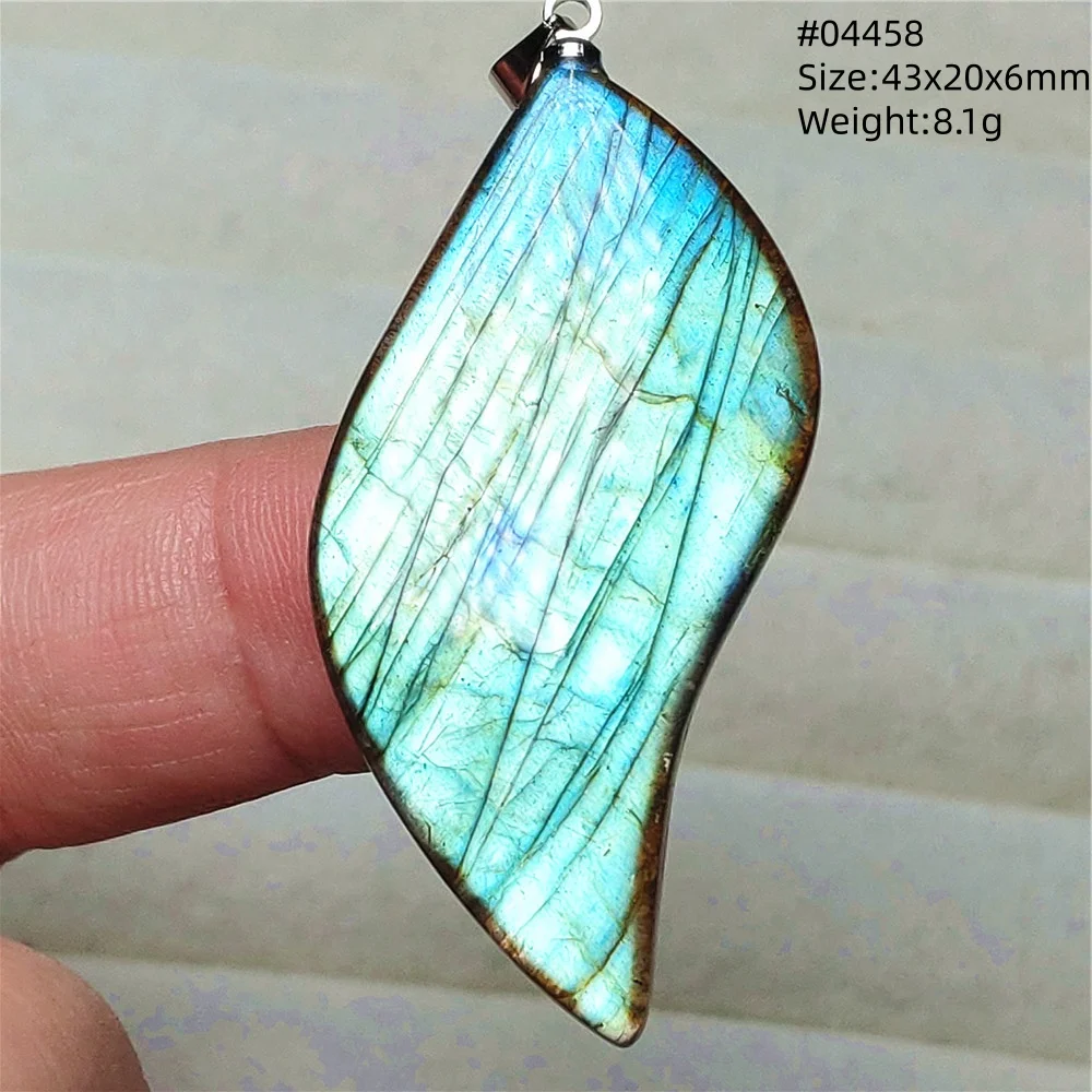 Natural Blue Labradorite Water Drop Pendant, AAAAAA - Image 43