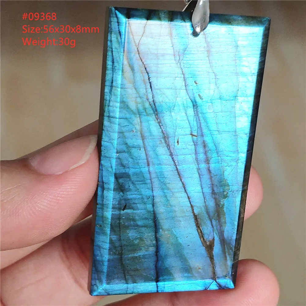 Natural Blue Labradorite Water Drop Pendant, AAAAAA - Image 7