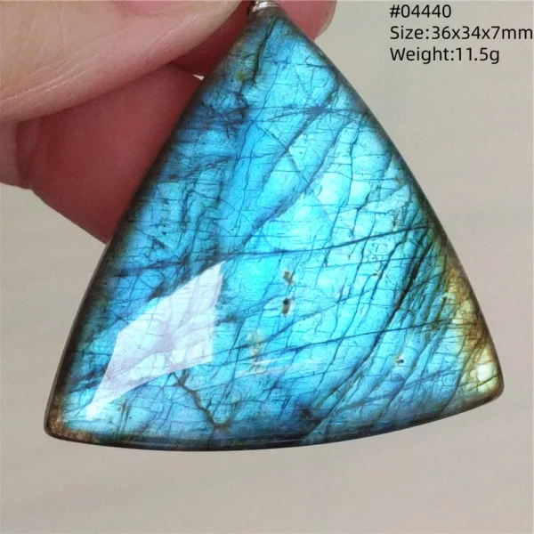 Natural Blue Labradorite Water Drop Pendant, AAAAAA