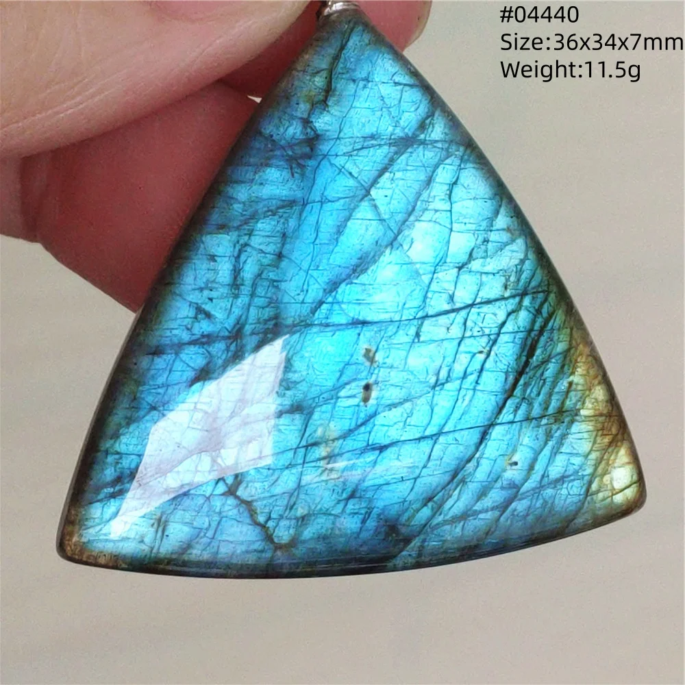 Natural Blue Labradorite Water Drop Pendant, AAAAAA - Image 30