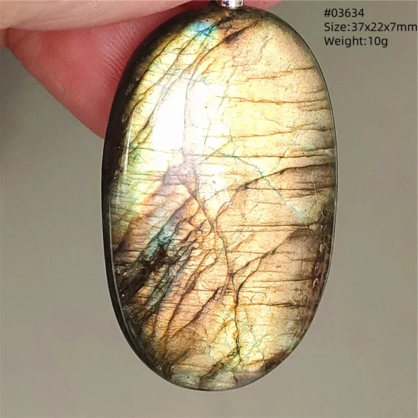 Natural Blue Labradorite Water Drop Pendant, AAAAAA