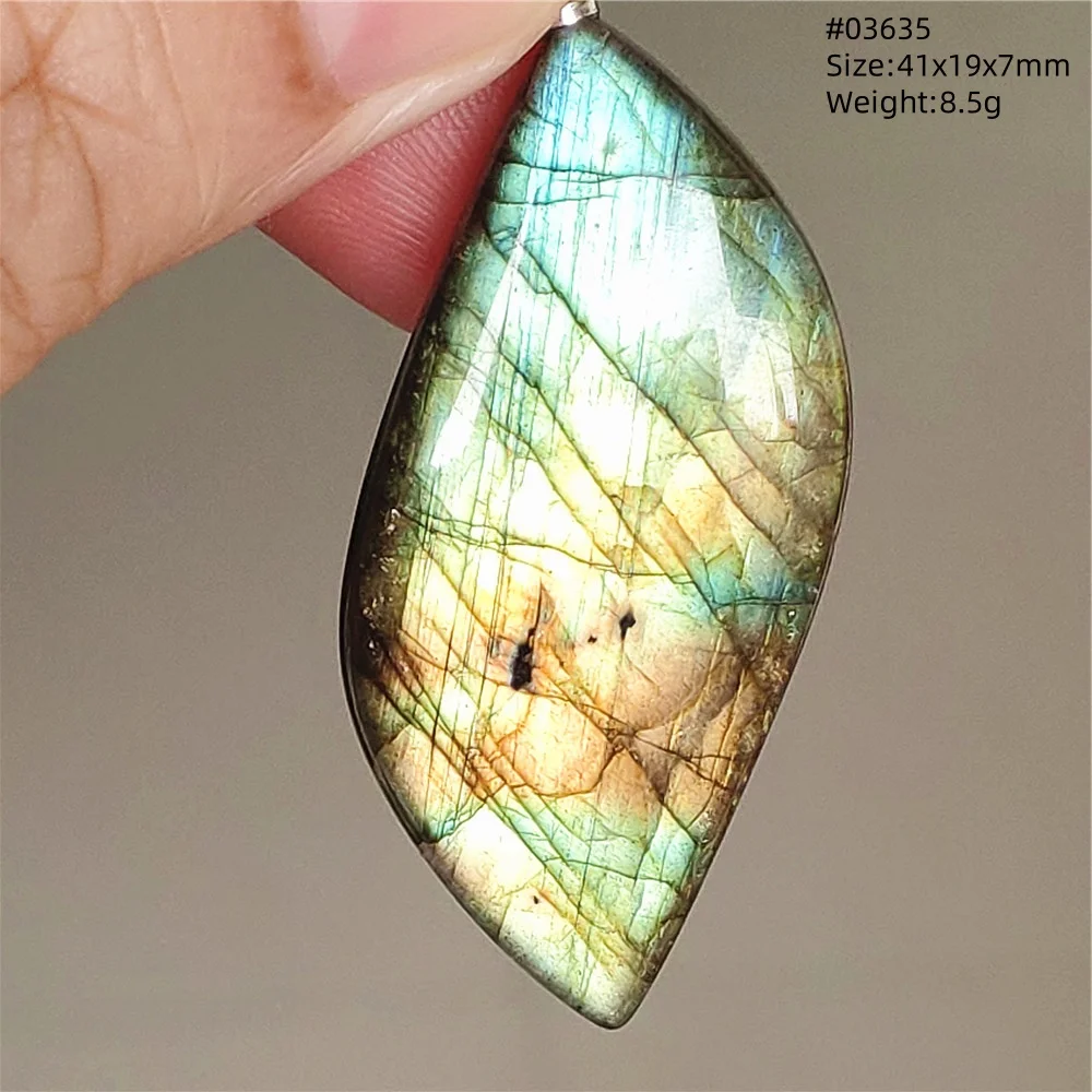 Natural Blue Labradorite Water Drop Pendant, AAAAAA - Image 61