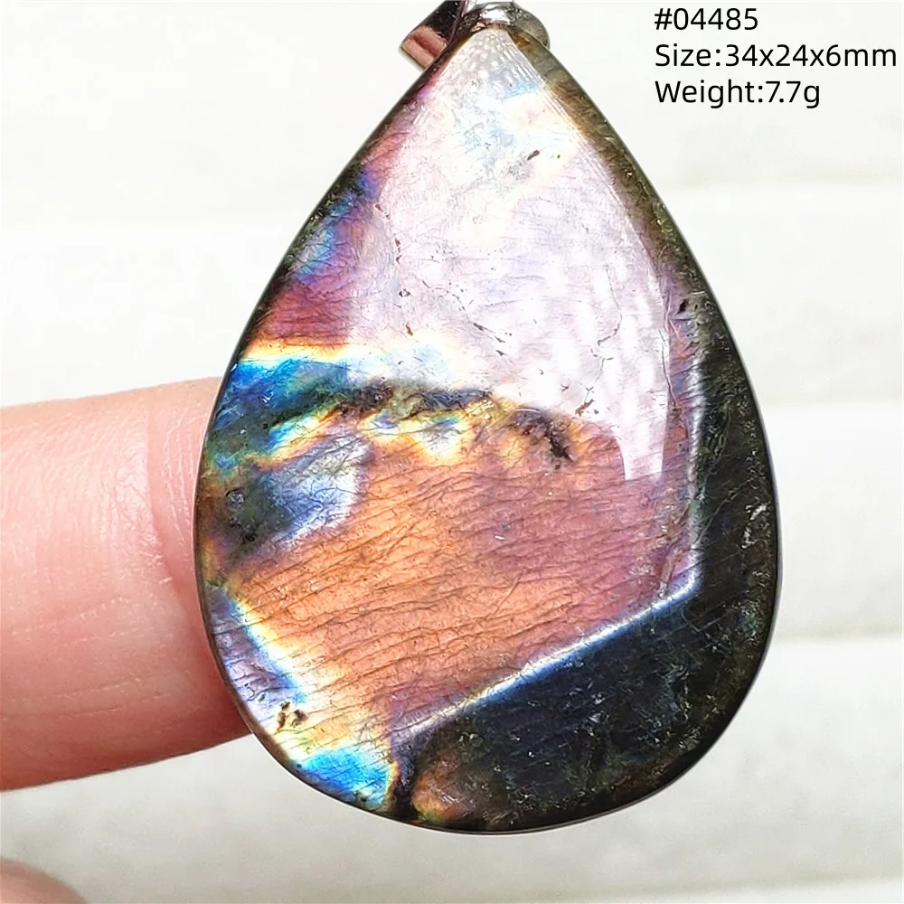 Natural Blue Labradorite Water Drop Pendant, AAAAAA - Image 34