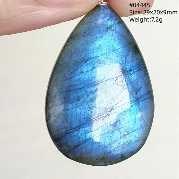 Natural Blue Labradorite Water Drop Pendant, AAAAAA