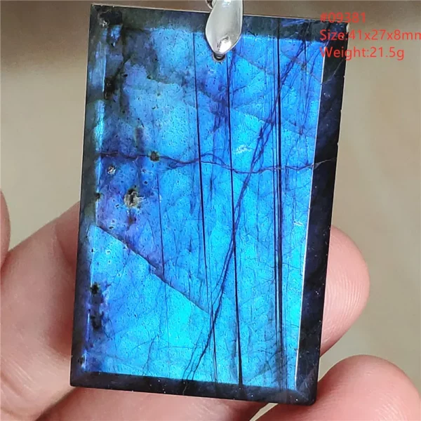 Natural Blue Labradorite Water Drop Pendant, AAAAAA