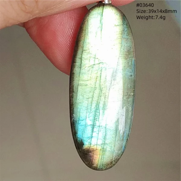 Natural Blue Labradorite Water Drop Pendant, AAAAAA