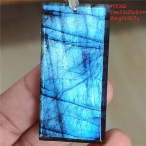 Natural Blue Labradorite Water Drop Pendant, AAAAAA - Image 52