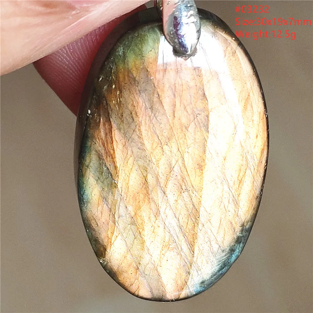 Natural Blue Labradorite Water Drop Pendant, AAAAAA - Image 21