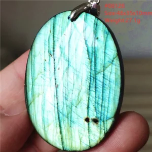 Natural Blue Labradorite Water Drop Pendant, AAAAAA - Image 16