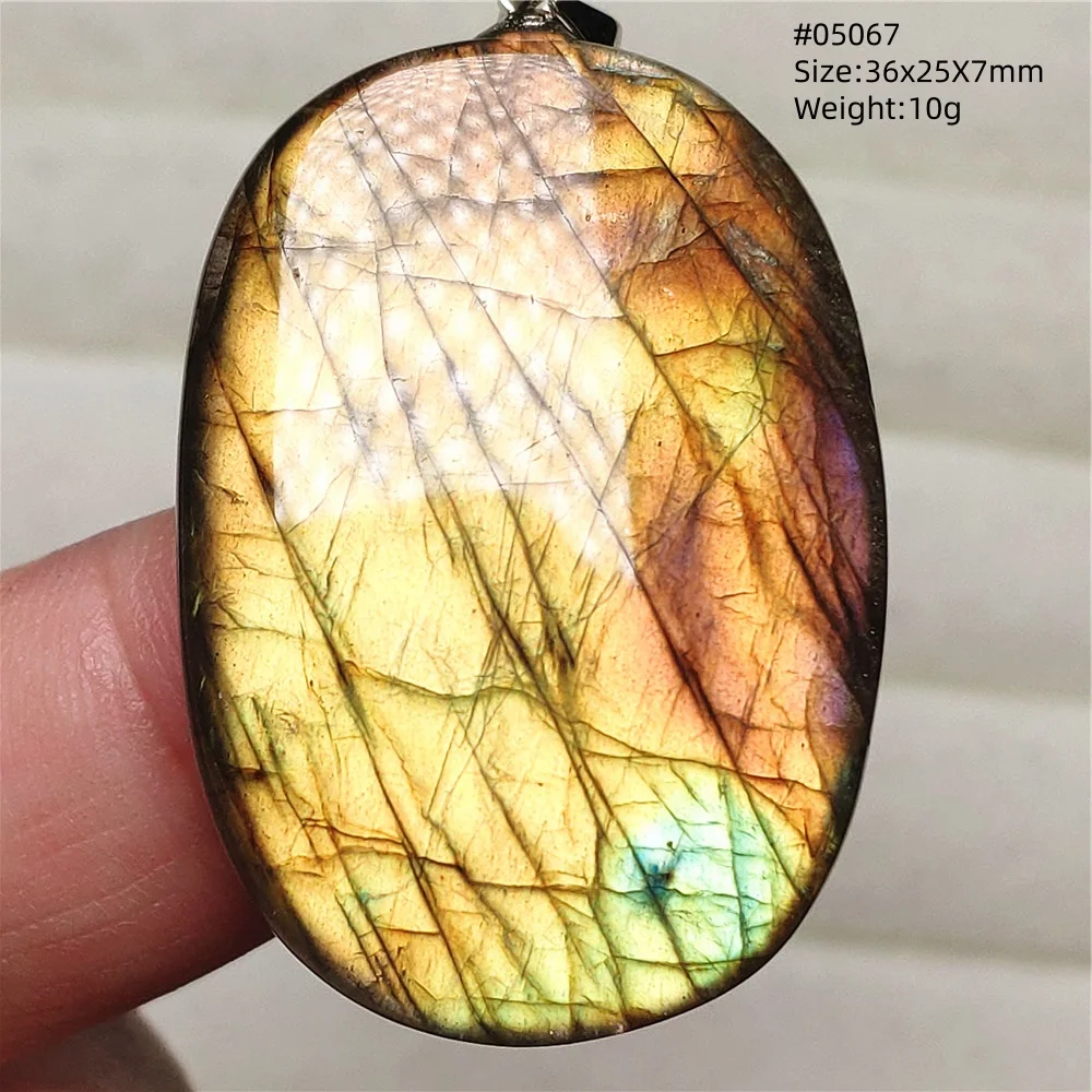 Natural Blue Labradorite Water Drop Pendant, AAAAAA - Image 12