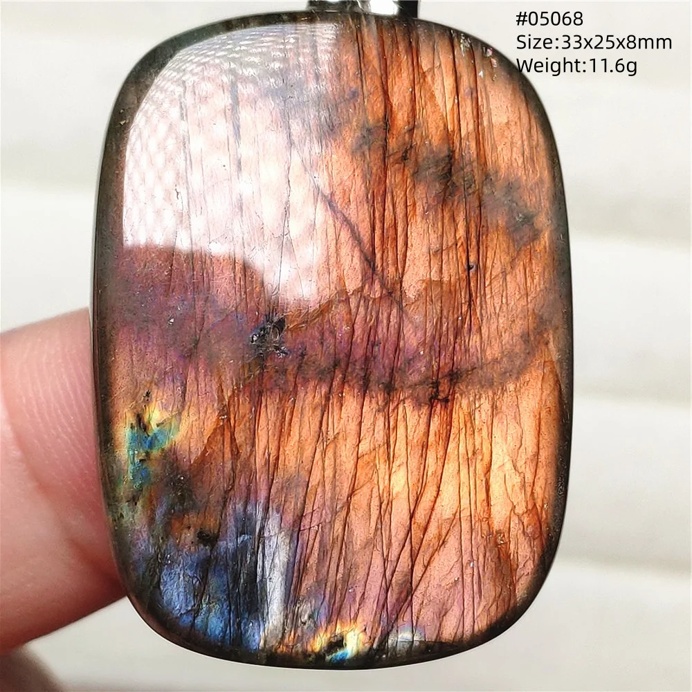 Natural Blue Labradorite Water Drop Pendant, AAAAAA - Image 11