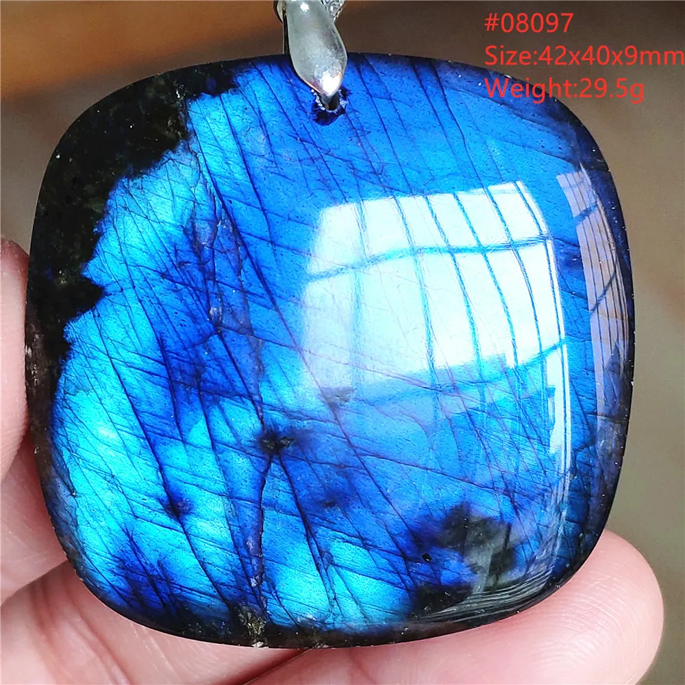Natural Blue Labradorite Water Drop Pendant, AAAAAA - Image 31