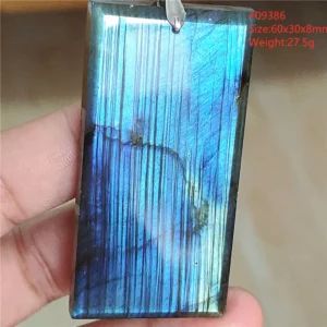 Natural Blue Labradorite Water Drop Pendant, AAAAAA - Image 54
