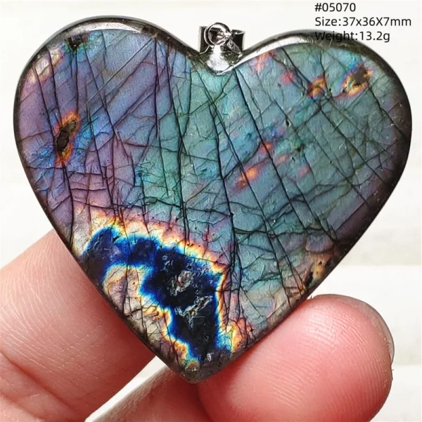 Natural Blue Labradorite Water Drop Pendant, AAAAAA