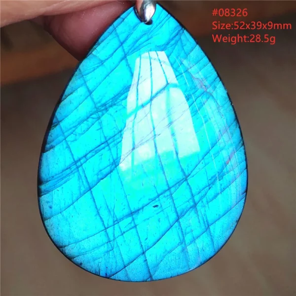 Natural Blue Labradorite Pendant Necklace Jewelry Beads Women Men Colorful Labradorite Stone Necklace Pendant AAAAA