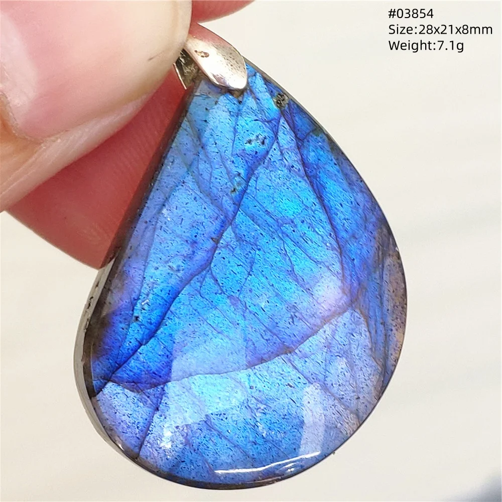 Natural Blue Labradorite Pendant Necklace Jewelry Beads Women Men Colorful Labradorite Stone Necklace Pendant AAAAA - Image 40