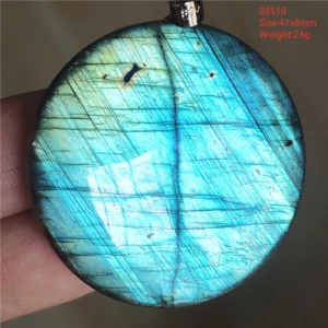 Natural Blue Labradorite Pendant Necklace Jewelry Beads Women Men Colorful Labradorite Stone Necklace Pendant AAAAA - Image 36