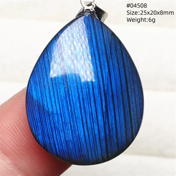 Natural Blue Labradorite Pendant Necklace Jewelry Beads Women Men Colorful Labradorite Stone Necklace Pendant AAAAA