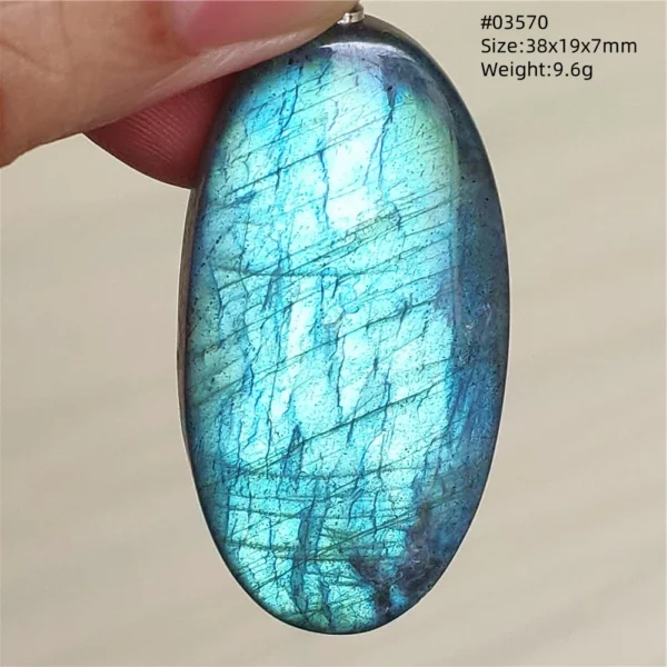 Natural Blue Labradorite Pendant Necklace Jewelry Beads Women Men Colorful Labradorite Stone Necklace Pendant AAAAA