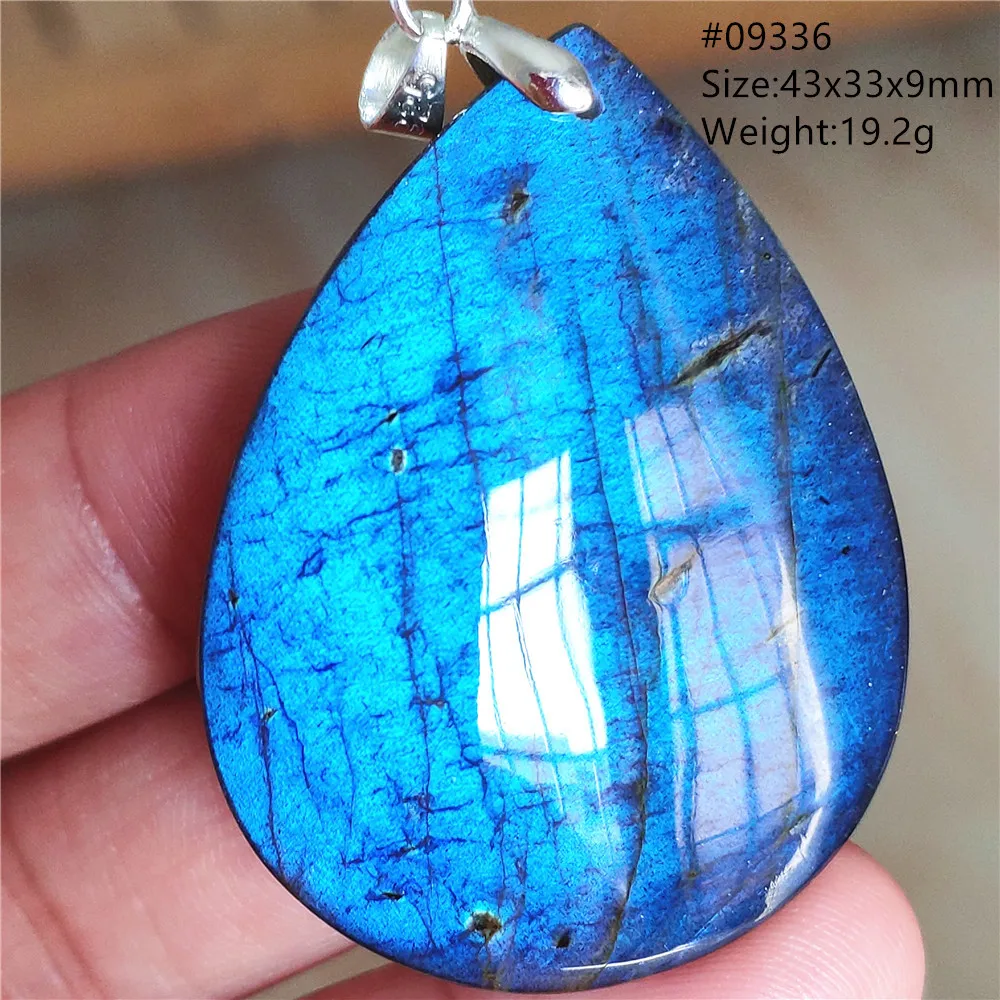 Natural Blue Labradorite Pendant Necklace Jewelry Beads Women Men Colorful Labradorite Stone Necklace Pendant AAAAA - Image 49