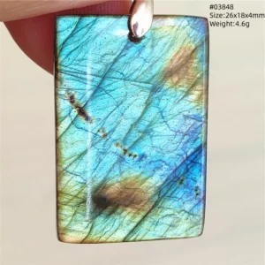 Natural Blue Labradorite Pendant Necklace Jewelry Beads Women Men Colorful Labradorite Stone Necklace Pendant AAAAA - Image 18