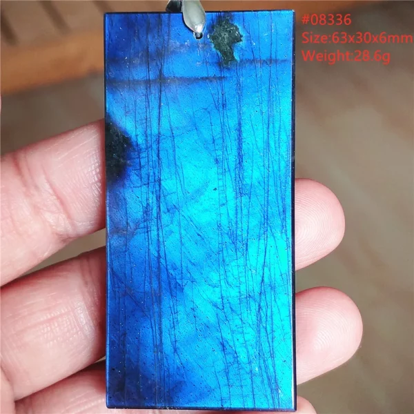 Natural Blue Labradorite Pendant Necklace Jewelry Beads Women Men Colorful Labradorite Stone Necklace Pendant AAAAA