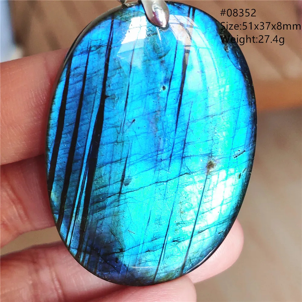 Natural Blue Labradorite Pendant Necklace Jewelry Beads Women Men Colorful Labradorite Stone Necklace Pendant AAAAA - Image 57