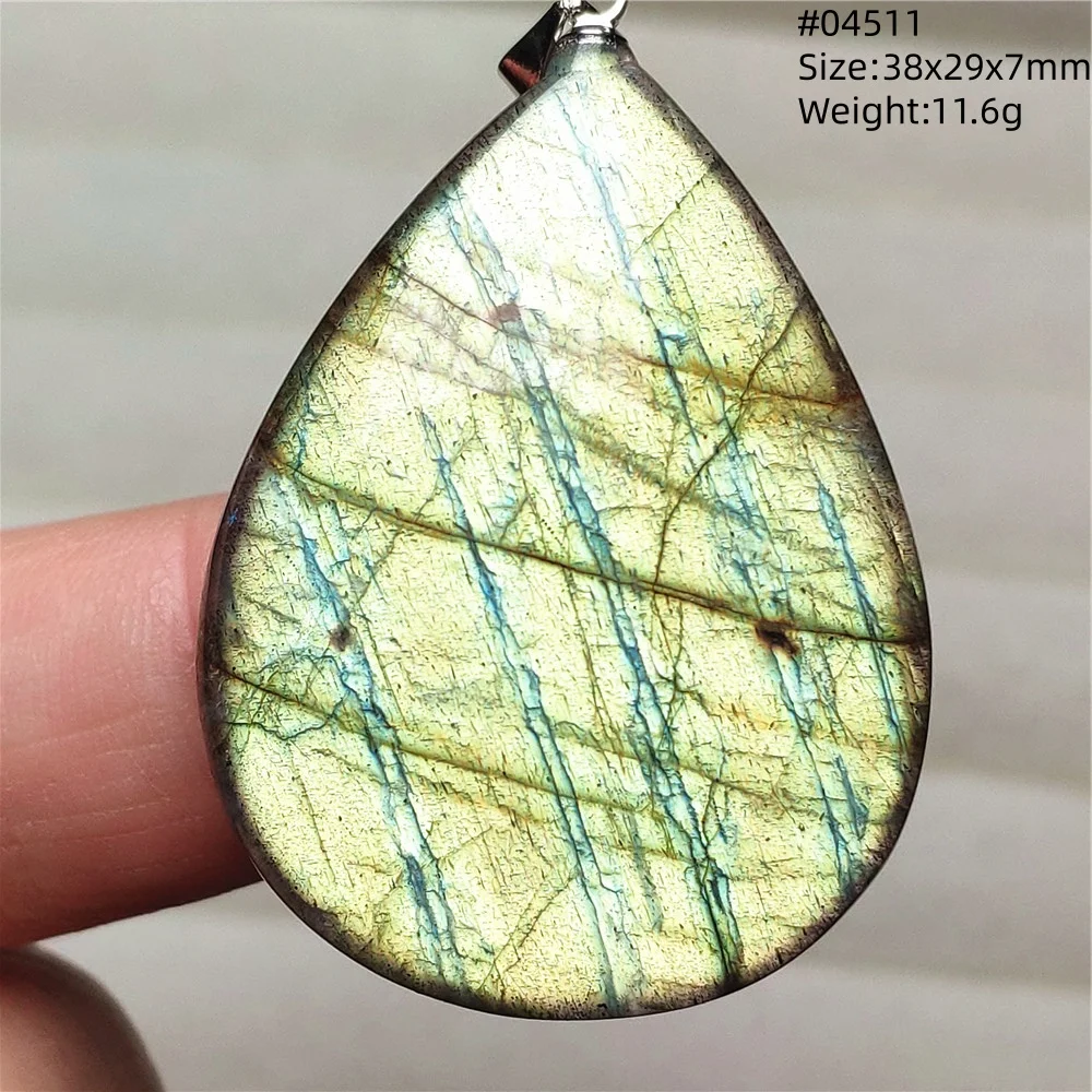 Natural Blue Labradorite Pendant Necklace Jewelry Beads Women Men Colorful Labradorite Stone Necklace Pendant AAAAA - Image 64