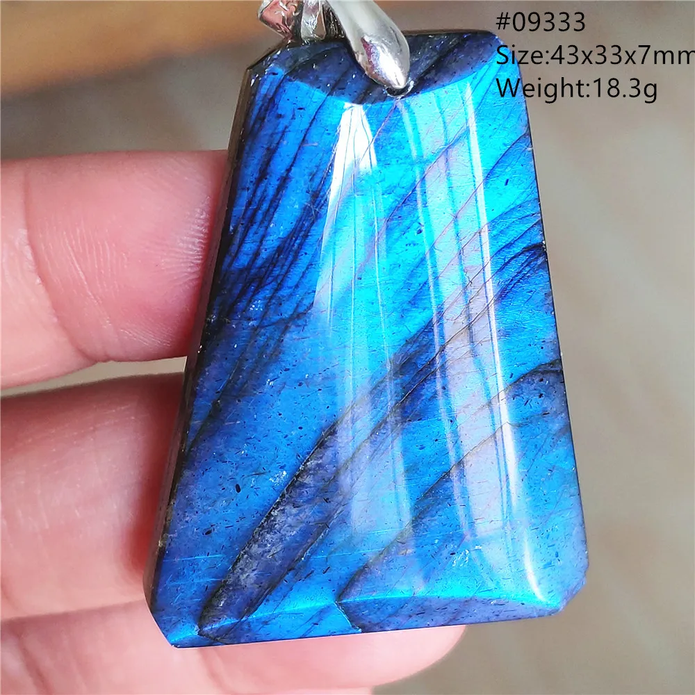 Natural Blue Labradorite Pendant Necklace Jewelry Beads Women Men Colorful Labradorite Stone Necklace Pendant AAAAA - Image 24