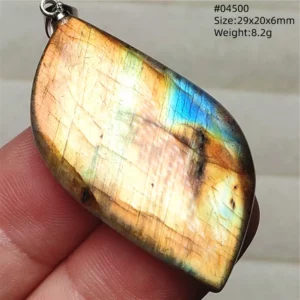 Natural Blue Labradorite Pendant Necklace Jewelry Beads Women Men Colorful Labradorite Stone Necklace Pendant AAAAA - Image 61
