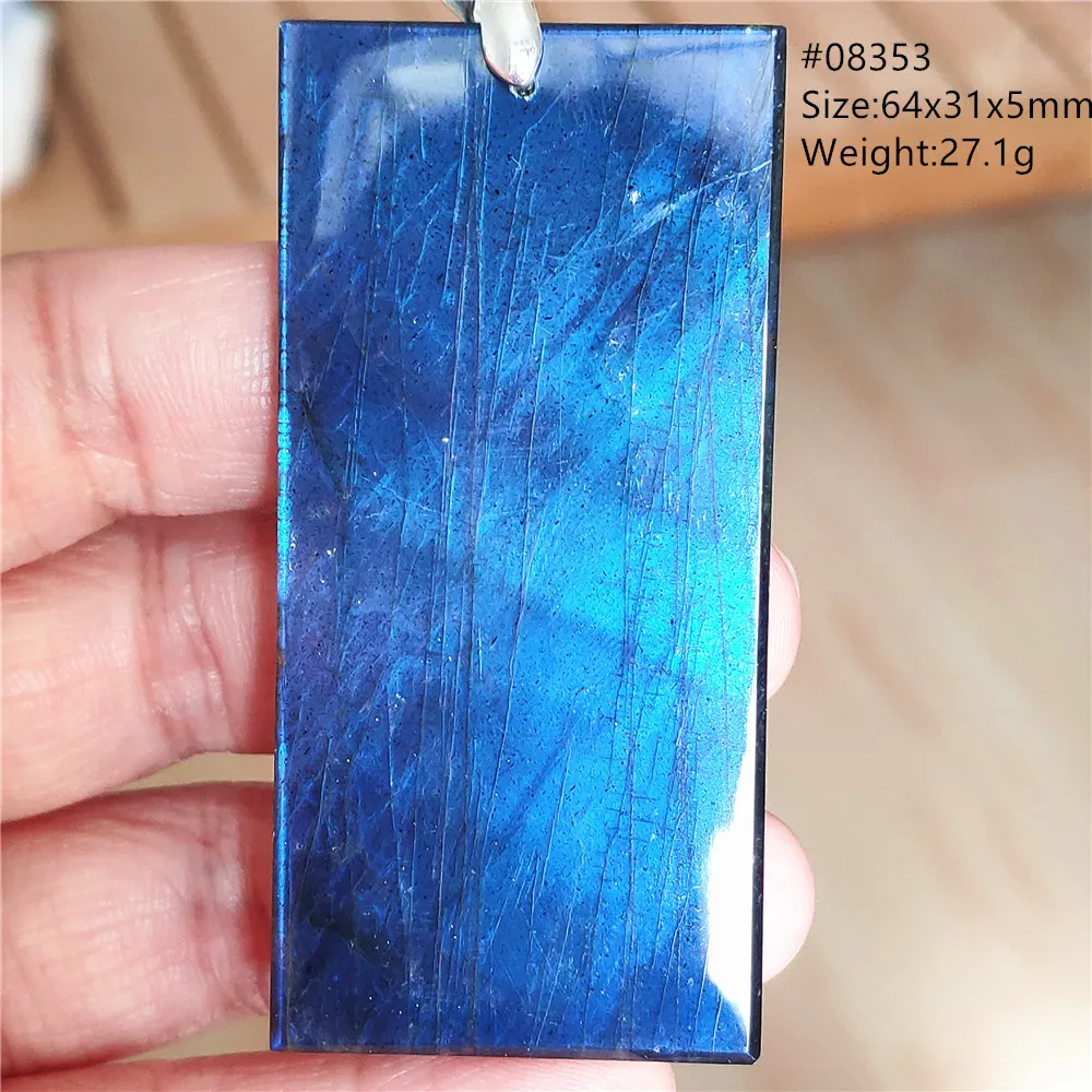 Natural Blue Labradorite Pendant Necklace Jewelry Beads Women Men Colorful Labradorite Stone Necklace Pendant AAAAA - Image 60